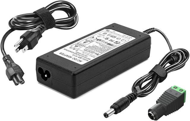 BTF-LIGHTING AC100-240V to DC12V6A Max72W 6A 5A 4A 3A 2A 1A Transformer Power Supply Converter with 5.5x2.5mm DC Output Jack for WS2815 WS2811 5050 5630 FOB COB etc LED Strip Module Light