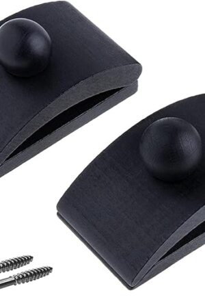 Classy Clamps Wooden Quilt Wall Hangers - 2 Large Clips (Black) and Screws for Wall Hangings - Tapestry Hangers / Quilt Hangers for Wall hangings - Quilt Clips / Wall Clips for Hanging / Quilt Rack