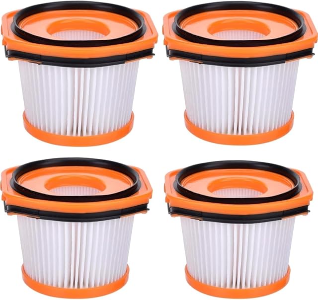 4 Pack WS620 WS632 Vacuum Filter Replacement for Shark Wandvac System WS620 WS630 WS631 WS632 WS633 WS642 XFFWV360 Improve Suction/Washable/Reusable Filter Perfect for Pet Hair, Dirt, Dust