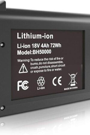 18V 4.0AH Lithium Ion Replacement Battery for Hoover Lx Battery BH50000 302723001 BH50015 BH50010 BH50020 Cordless Stick Vacuum