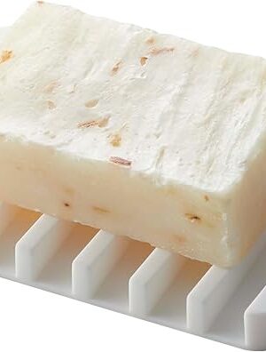 Yamazaki Home Soap Tray - Silicone Holder Dish for Sink, Silicone, No Assembly Req.