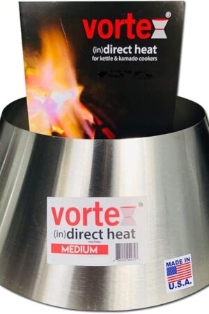 VORTEX (IN) DIRECT HEAT for Charcoal Grills, Medium Size - For Weber Kettle 22 26.75 WSM Smokey Mountain XL Kamado XL Big Green Egg