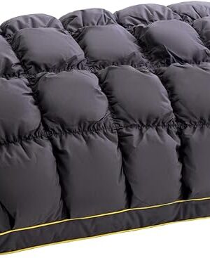 YOUR MOON Fluffy Support Bed Pillow Queen Size, Super Soft Premium Down-Alternative Filling for Sleeping, Luxury Hotel Quality Bed Pillows for Side Sleeper (Gray)