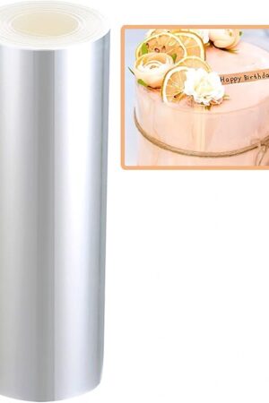 Acetate Cake Collar 8 x 394inch Transparent Cake Rolls, Clear Acetate Sheets Mousse Chocolate Collar Acetate Roll for Baking Surrounding Edge Decorating