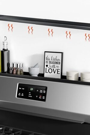 Bumusty 4X Strong Magnetic Shelf for Stove Top, 30" Adjustable Oven Shelf Spice Rack Over the Stove, Seasoning Organizer Kitchen Shelves, Matte Black