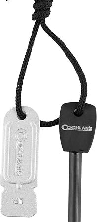 Coghlan's Flint Striker Firestarter Tool for Camping, Hiking, Emergency Survival, and Outdoor Ignition – Durable Ferrocerium Rod with Waterproof Portable Design