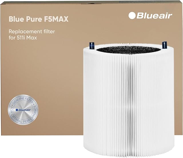 Blueair Blue Pure 511i Max Genuine Replacement Filter, Fits Blue Pure 511i Max Air Purifier