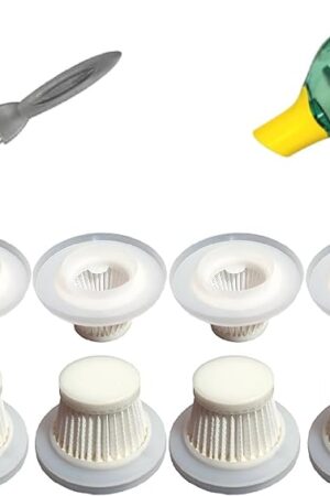 8 Pack Hepa Filters compatible with Duck Vacuum Cleaner as Seen on TV, Washable Filters Works with Duck Vacuum Cordless, Filters Compatible with Duck Vac. (Vacuum isn't included)