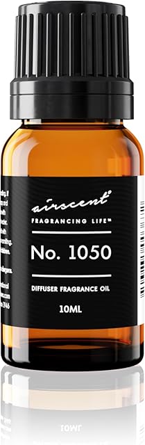 AirScent Hotel Diffuser Oil No. 1050 Inspired by The Warm Vanilla 5 Star Hotel Scent - Fragrance Oil for Ultrasonic and Waterless Diffusers and Crafting - 10 mL, 0.34 fl oz Glass Dropper Bottle