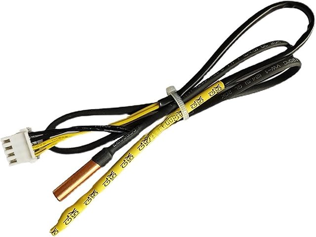 Air Conditioner Temperature Sensor Thermistor Probe Freeze Control Sensor Double Air Conditioning Probe 20K Copper 15K Rubber Head Universal for GREE Air Conditioner