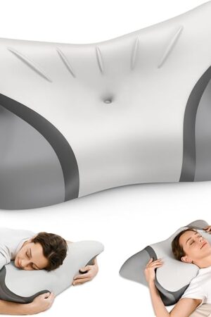 Cervical Neck Pillow for Pain Relief - Ergonomic Bed Pillow for Sleeping, Contour Orthopedic Memory Foam Pillows for Neck Support, Cooling Side Sleeper Pillow for Back Stomach Sleepers with Pillowcase