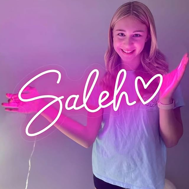 Custom Neon Sign, Neon Sign Customizable for Wall Decor, Personalized Large Neon Sign for Wedding Birthday Party Bar Business Salons Logo Neon Name Sign (Custom Neon Sign)
