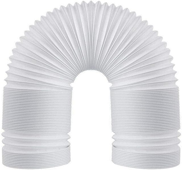 Air Conditioner Exhaust Vent Hose - 5" Diameter, 59" Length, Angooni Universal Counter-Clockwise Thread Air Vent Compatible with Honeywell, Whynter, Frigidaire, LG, Toshiba, Delonghi, JHS