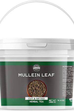 Birch & Meadow 1 Gallon of Mullein Leaf, Cut & Sifted, Herbal Tea