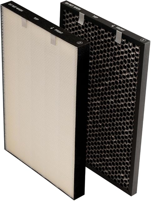 BISSELL air320 Air Purifier Replacement HEPA Filter and Activated Carbon Filter Pack, New Genuine OEM Parts, 3314, Black