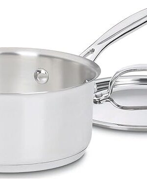 Cuisinart 1.5 Quart Saucepan w/Cover, Chef's Classic Stainless Steel Cookware Collection, 719-16
