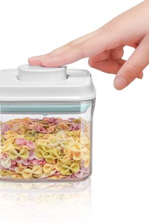 BopTop (1pc - 500ml) Airtight Food Storage Container – Mechanical Silicone Seal Canister - BPA-Free - 0.5Qt