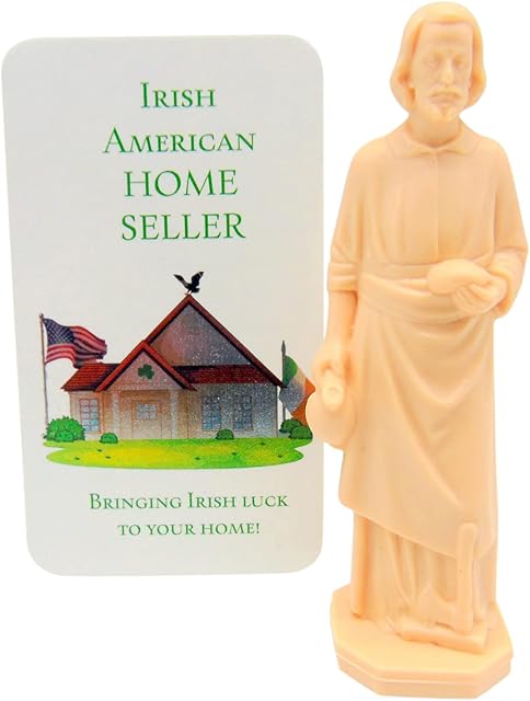 Westmon Works Saint Joseph Statue for Selling Homes Irish Edition with Instruction Card and House Prayer