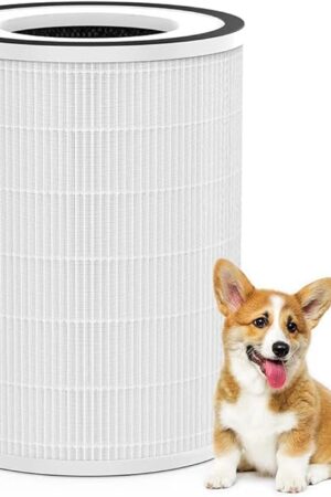 Afloia Washable & Removable Pet Replacement Filter, 360° 3-Stage Filtration, Compatible with Kilo/KILOPRO/MIRO/MIROPRO Air Purifiers