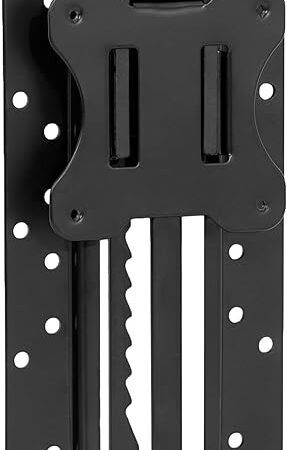 VIVO Height Adjustable VESA Adapter Stand for Individual Monitors up to 27 Inches Black