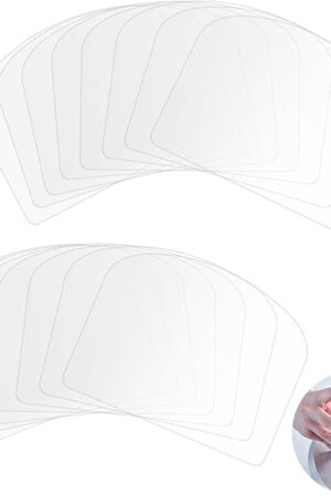 15 Pcs Cake Smoother Cake Cream Scraper Transparent Plastic Scraper Tool, Flexible Plastic Cake Scraper Smoother, Cake Smoother Scraper for Bread Pastry Baking Tool