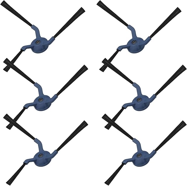 6 Pcs Side Brush Replacement for eufy X10 Pro Omni Robot Vacuum Spare Accessories Parts