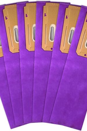 6 Packs Type CC Upright Vacuum Bags Compatible with Oreck Type CC and Oreck XL Upright Vacuum Cleaning X3 X5 XL7 XL21 2000 3000 4000 8000 9000 Series CCPK4OH CCPK8 CCPK8DW AK1CC6H Purple