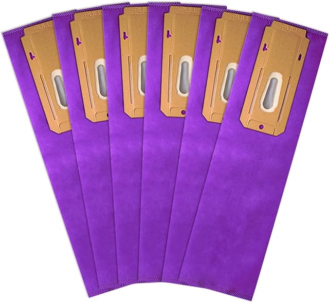 6 Packs Type CC Upright Vacuum Bags Compatible with Oreck Type CC and Oreck XL Upright Vacuum Cleaning X3 X5 XL7 XL21 2000 3000 4000 8000 9000 Series CCPK4OH CCPK8 CCPK8DW AK1CC6H Purple