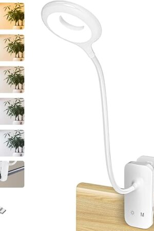 CUHIOY Clip on Reading Light, 5 Colors
