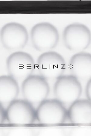 BERLINZO Large Reusable Ice Storage Bag - Freezer Safe Leak Proof Silicone and Plastic-Free Lunch Bag for Ice and Food Storage - BPA-Free XL Size