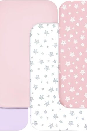 Bassinet Sheets 4 Pack 33" x 20" Pink