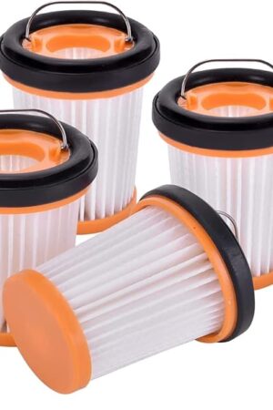 4 Pack WV201 Wandvac Filter Replacement for Shark ION W1 S87 Cordless Handheld Vacuum WV200, WV201, WV205, WV220, WV221, WV250, WV251, UV200CCO. Compare to Part # XHFWV200