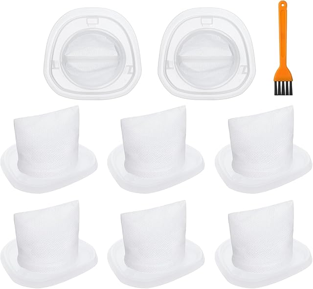 8 Pack HNVCF10 Filter Replacement, Compatible with Black and Decker Dustbuster Hand Vacuums HNVC220BCP07 HNVC215B10, HNV215B12, HNVC215BW52, HNVC115J06, HNVC115B22, HNVC220BCZ01, Filter Washable