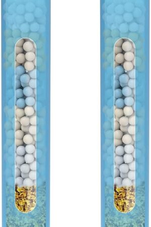 2 Pcs Shower Filter Replacement Cartridge for HOPOPRO Filtered Handheld Shower Heads, Multi-Stage Filter for Hard Water to Remove Chlorine, Heavy Metals & Sediments Impurities For Better Skin & Hair