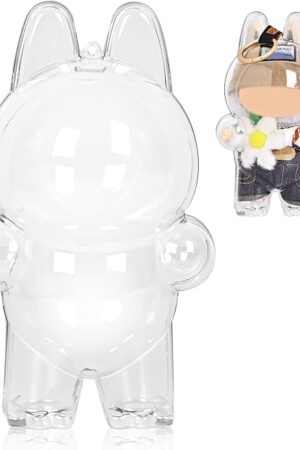 The Protective Case for Monsters Exciting Macaron, Clear Figure Display Case,Blind Box Display Pouch for Fans and Collectors