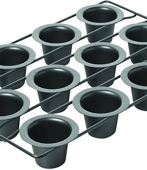 Chicago Metallic 26121 Professional 12-Cup Non-Stick Mini-Popover Pan, 16-Inch-by-10.75-Inch