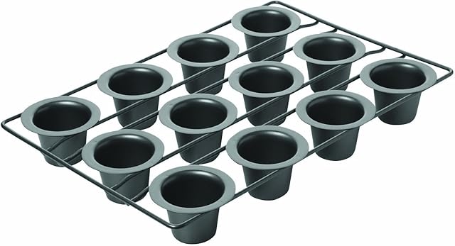 Chicago Metallic 26121 Professional 12-Cup Non-Stick Mini-Popover Pan, 16-Inch-by-10.75-Inch