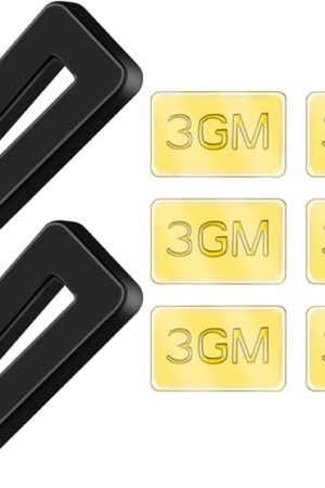 8 PCS Ceiling Fan Blade Balancing Kit, 2 Set Ceiling Fan Balancing Kit Including 2 pcs Plastic Fan Balancing Clips and 6 PCS Metal Self-Adhesive 3G Weight for Ceiling Fan Weight Balancing