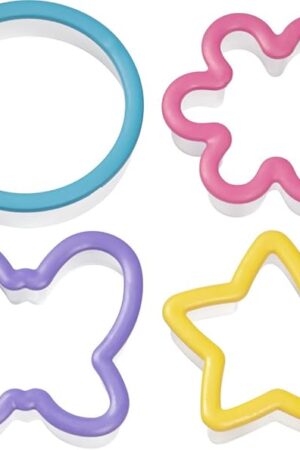 Wilton 4-Piece Comfort Grip Cookie Cutter Set, Assorted