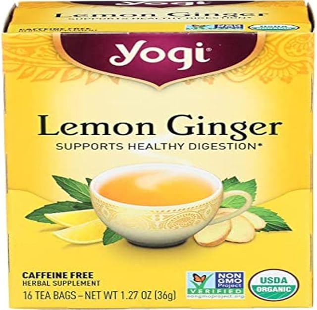 Yogi Tea Lemon Ginger Tea Bags, 16 ct