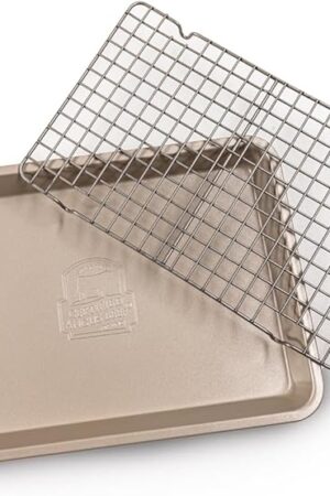 Certified Angus Beef Roasting Pan with Wire Rack – Heavy-Duty Non-Stick Perfect for Reverse Searing
