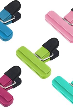 Bag Clips, AK1980 Kitchen Food Clips for Refrigerator Food Storage Packages, Snack Bags, Photos for Home, Office, School and More