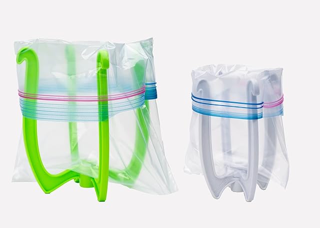 Bag Well Ziplock Bag Food Prep Holder Stand for Freezer Bags, Gallon and Quart Size, 2 Pack