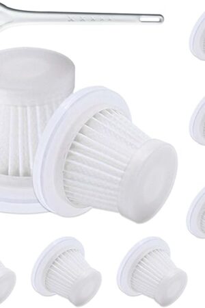8 Pack lt-117c Multifunction Vacuum Cleaner Filter Replacement Compatible with KMM Handheld Car Vacuum Cleaner Filters, Model LT-117C, Washable Hepa Filter for Car, Home, Office, Pet