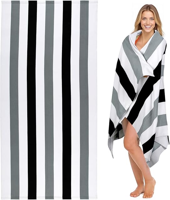 cabanana Beach Towel Microfiber 35 x 70 Inch Pool Towel Swim Towel