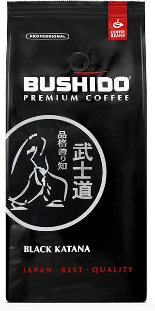 BUSHIDO Black Katana premium arabica whole coffee beans, 2.2 pound (1000g), medium roast