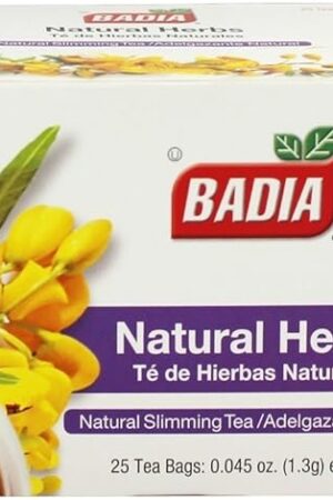 Badia Natural Herb Tea, Pack of 4 (25 Count Tea Bags) | Natural Herb Tea | CubanFoodMarket | Total individual tea bags
