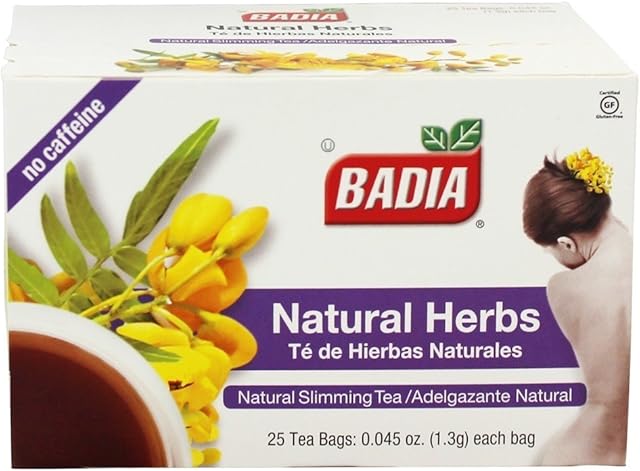 Badia Natural Herb Tea, Pack of 4 (25 Count Tea Bags) | Natural Herb Tea | CubanFoodMarket | Total individual tea bags