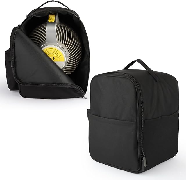 Carrying Case for Shark FlexBreeze HydroGo Fan FA05X Family Only, Portable Travel Bag Compatible with Shark FlexBreeze HydroGo Fan, Flexbreeze Hydrogo Storage Bag (Black)