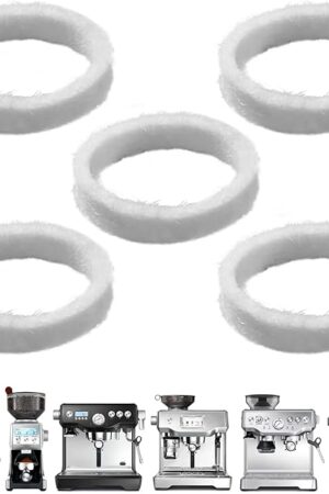 5 Pcs Felt Washer Replacement for Breville Espresso Machine Grinders - Compatible with BES870, BES878, BES880, BES980, BCG820 Models Wool Ring Accessories